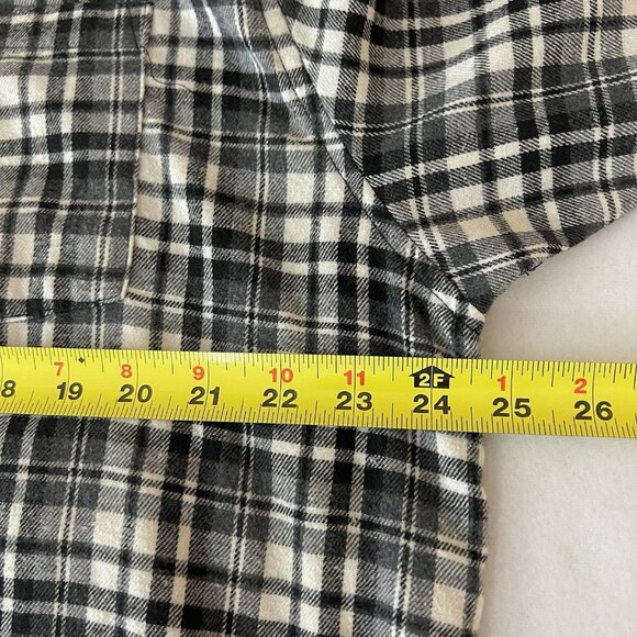 Mountain Ridge Explore Life Men's Long Sleeve Black White Plaid Shirt XL Buttons - Picture 8 of 10